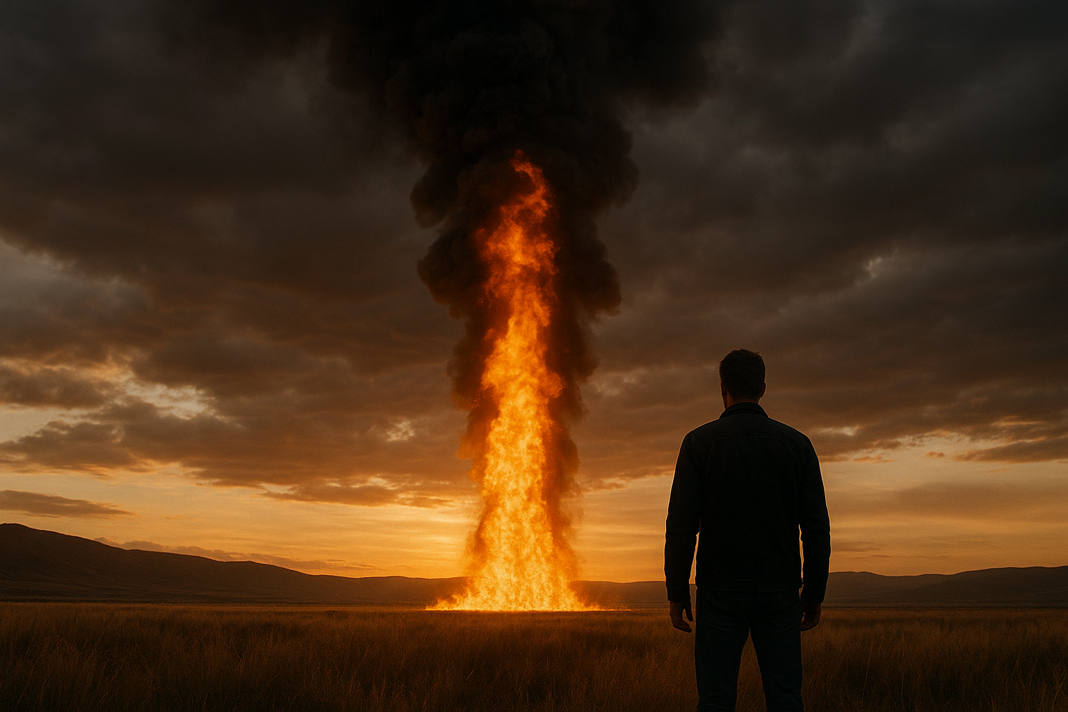 Man standing in an open field at sunrise, symbolizing recovery, freedom, and the healing community described in 1 Timothy 3.